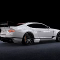 White Sports Car With Aerodynamic Design Aggressive Body Kit And Black Alloy Wheels