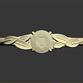 Gold Ring With Round Gemstone And Leaf Decorations Engraved My Enchanting Nina