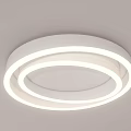 Modern LED Ceiling Lights In Square Round And Layered Shapes 3d model