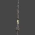 Intricate Handcrafted Magic Wand With Detailed Carvings And Decorative Design Elements