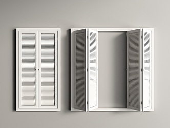 Shutters Folding Window Shutters 3d model