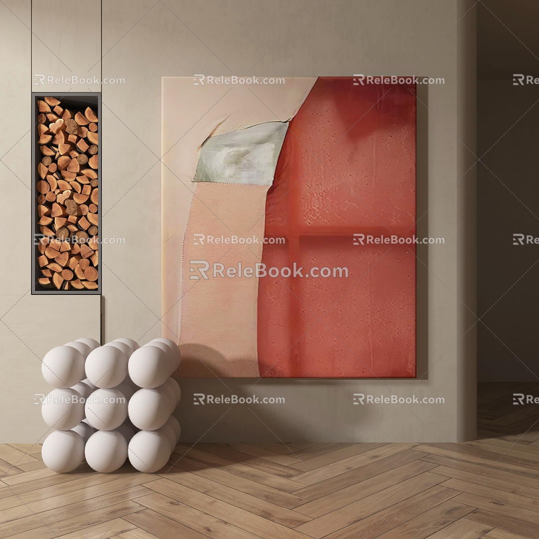 Modern Decorative Painting Abstract Decorative Painting 3d model