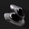 Silver PUMA Sports Shoes with Streamlined Design and Brand Logo