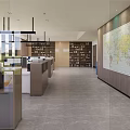 Modern Public Office Space Featuring Workstations Office Chairs And Large Windows