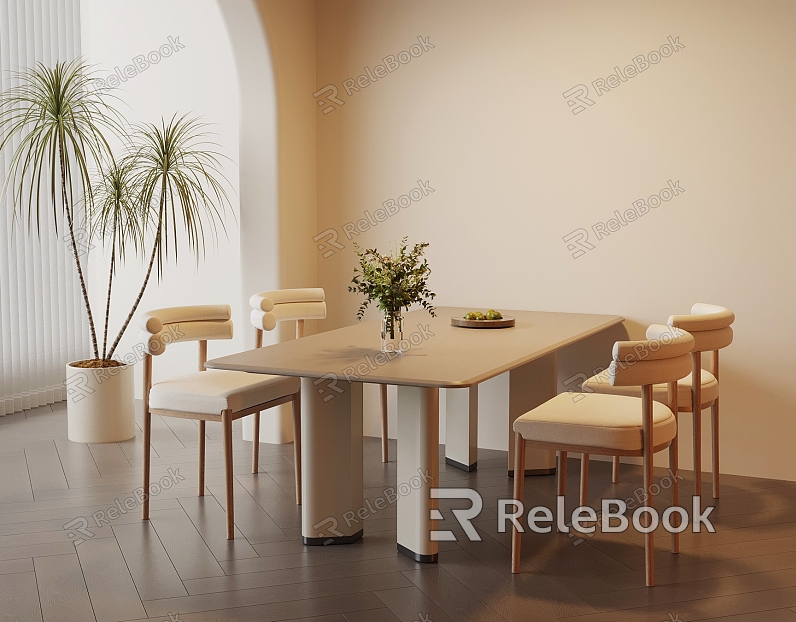 15 table modern cream wind dining table model