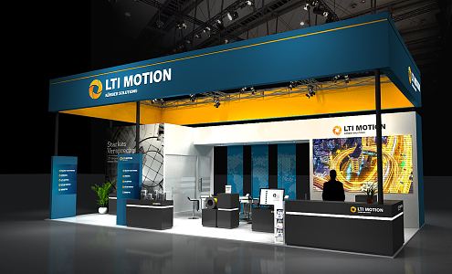 Modern Exhibition Booth Exhibition Exposition 3d model