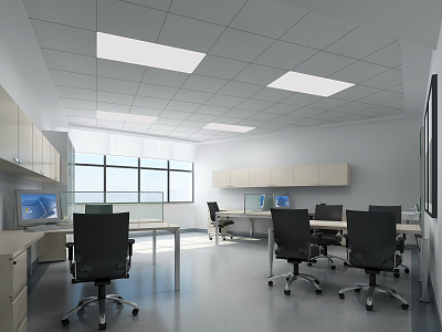 modern public office area hospital doctor office 3d model