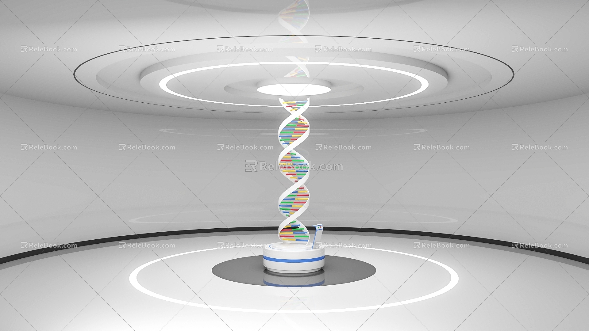 interactive device DNA gene education equipment gene interactive display platform 3d model