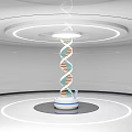 interactive device DNA gene education equipment gene interactive display platform 3d model