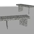 Modern Public Chairs With Unique Speckled Surface And Simple Contemporary Design For Public Spaces