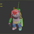 Robot Assistant Small Robot Butler Robot Butler Figure Game Figure 3d model