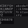 Clear Public Facility Character Display With Uppercase Lowercase Letters And Numbers
