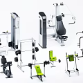 Complete Home Gym Sports Equipment Set With Treadmill Dumbbells Exercise Bike And Trainer