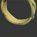 Elegant Gold Ring With Geometric Cut Design And Polished Metallic Luster Fashion Accessory