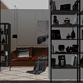Study Bookshelf 3d model