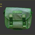 Stylish Gray Seconds Bag With Double Flap Black Straps And Canvas Material