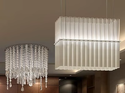 Crystal chandelier 3d model