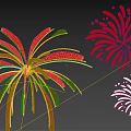 New Year Meichen New Year Fireworks Luminous Fireworks Pin Point Stereo Fireworks Device Flower Fireworks Meichen New Year Atmosphere Decoration 3d model