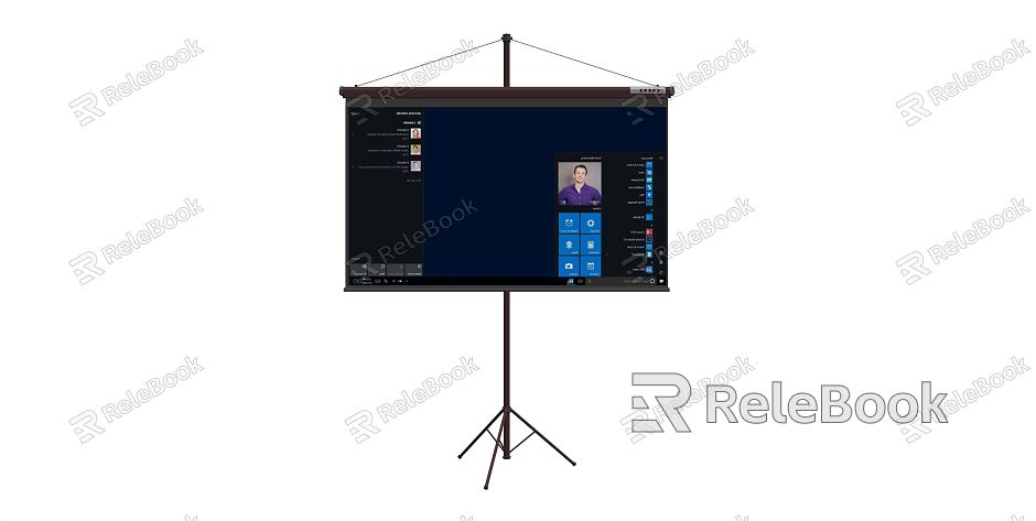 Modern projection curtain projection curtain equipment model