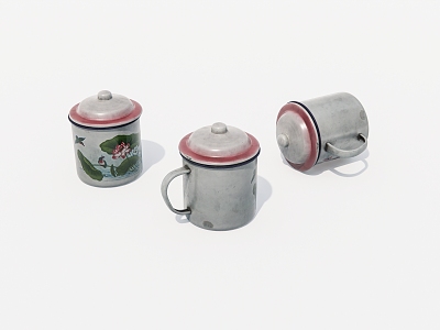 Household Goods Old Cup Old Items 3d model