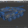 ARX tank main battle tank light tank medium tank low face number low model simple model game sub-era film and television level super realistic high precision 3d model