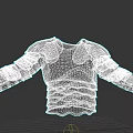 Game Movie Character Medieval Metal Armor 3D Model With Shoulder Chest Plates