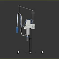 Sports Equipment With Display Screen Mobile Wheels And Adjustable Arm For Fitness Monitoring
