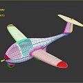 Dassault Small Airplane Model With White Body Red Wing Tips And G-BOPL Marking