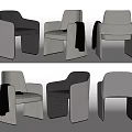 Nordic Single Sofa Leisure Chair Sofa Chair Blanket Sofa Blanket Backrest Sofa Reading Sofa Dining Chair 3d model