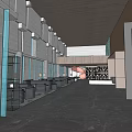 Modern Urban Sales Office Building With Glass Curtain Wall In High Rise District Design