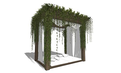 Modern Corridor Frame Corridor Special-shaped Frame Rest Frame Flower Frame Gazebo Structure 3d model