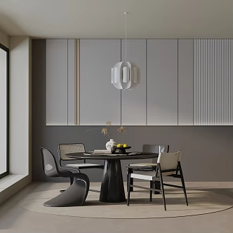 Modern dining table 3d model