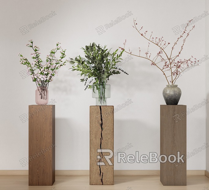 Vase Flower Art model