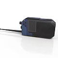Professional Handheld Walkie Talkie Electronic Device With Black Blue Design And Antenna