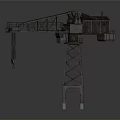 Industrial Tower Crane As Heavy Duty Construction Lifting Equipment With Metal Boom And Stable Base