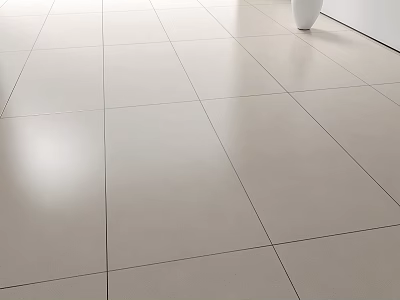 Light Beige Large Format Floor Tiles With Smooth Glossy Surface For Modern Home Interior 3d model