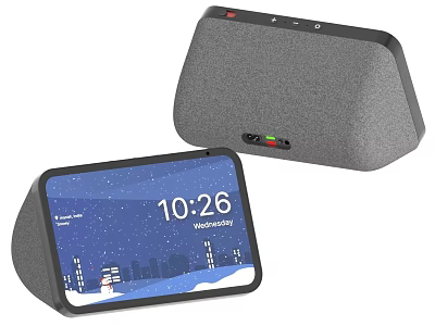Smart Desktop Clock Smart Alarm Clock Voice Assistant Smart Speaker Alarm Clock 3d model