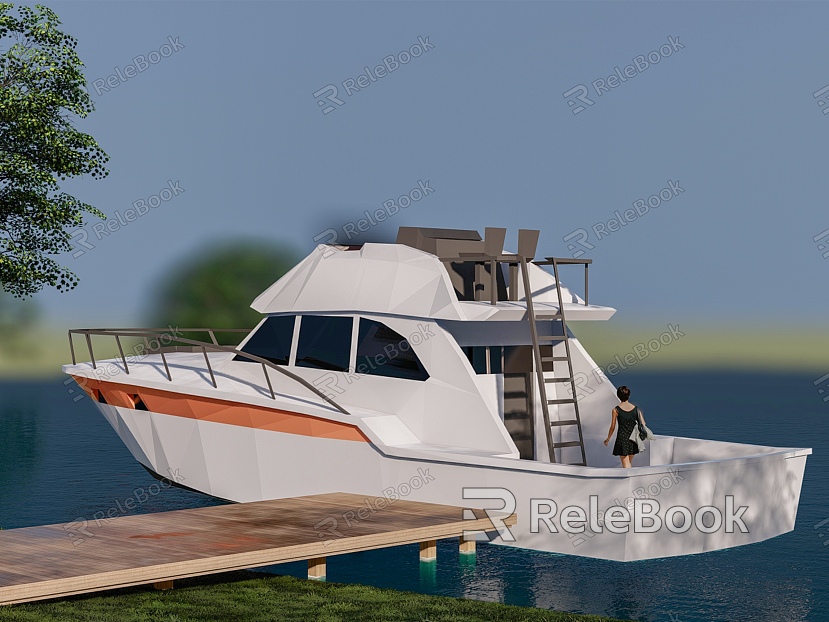 Modern Yacht Yacht Boat model