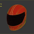 Sleek Red Helmet With Black Visor And High Glossy Exterior Design