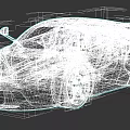 White Ferrari Sports Car With Red Interior And Sleek Aerodynamic Design