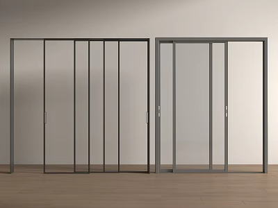 Modern sliding door 3d model