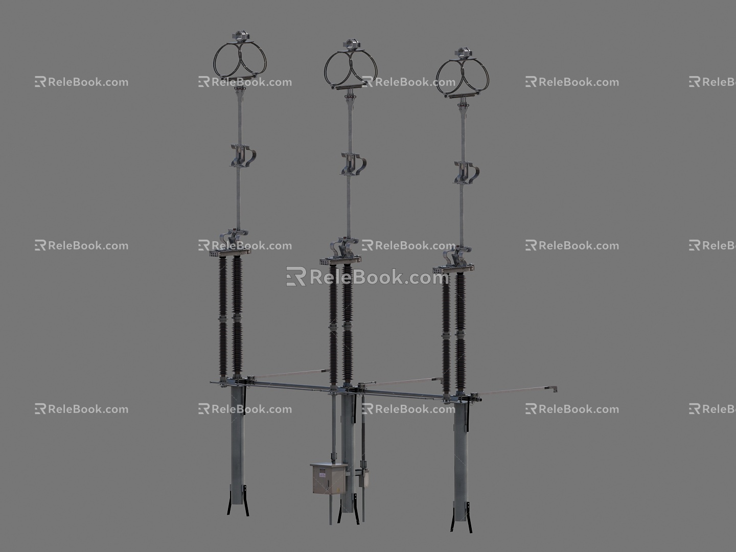 high voltage isolating switch isolating switch 3d model