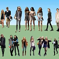 Group of People Showcasing Various Fashion Styles
