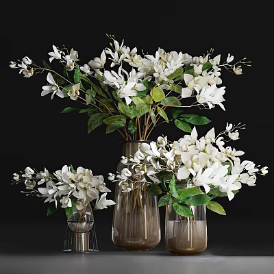 Modern vase vase plant ornaments 3d model