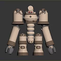 Robot Assistant Small Robot Butler Robot Butler Figure Game Figure 3d model