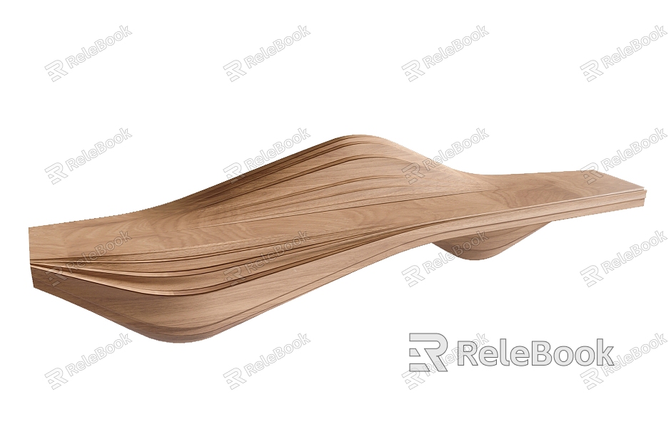 Outdoor Bench Shaped Bench model