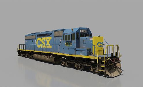 Modern Train 3d model