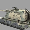 PBR Russian 2S19 Msta Type Self-Propelled Howitzer Self-Propelled Gun MstaS 3d model