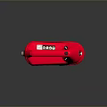 RhinoBond Red Laptop Device With Ergonomic Handle And Modern Portable Design