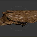 Natural Rustic Wooden Sculpture With Organic Shape And Intricate Wood Grain Details